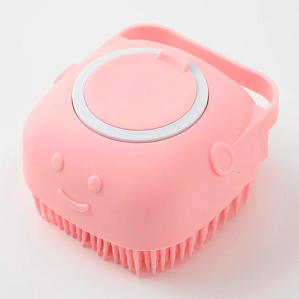 Escova Porta Shampoo de Banho Pet