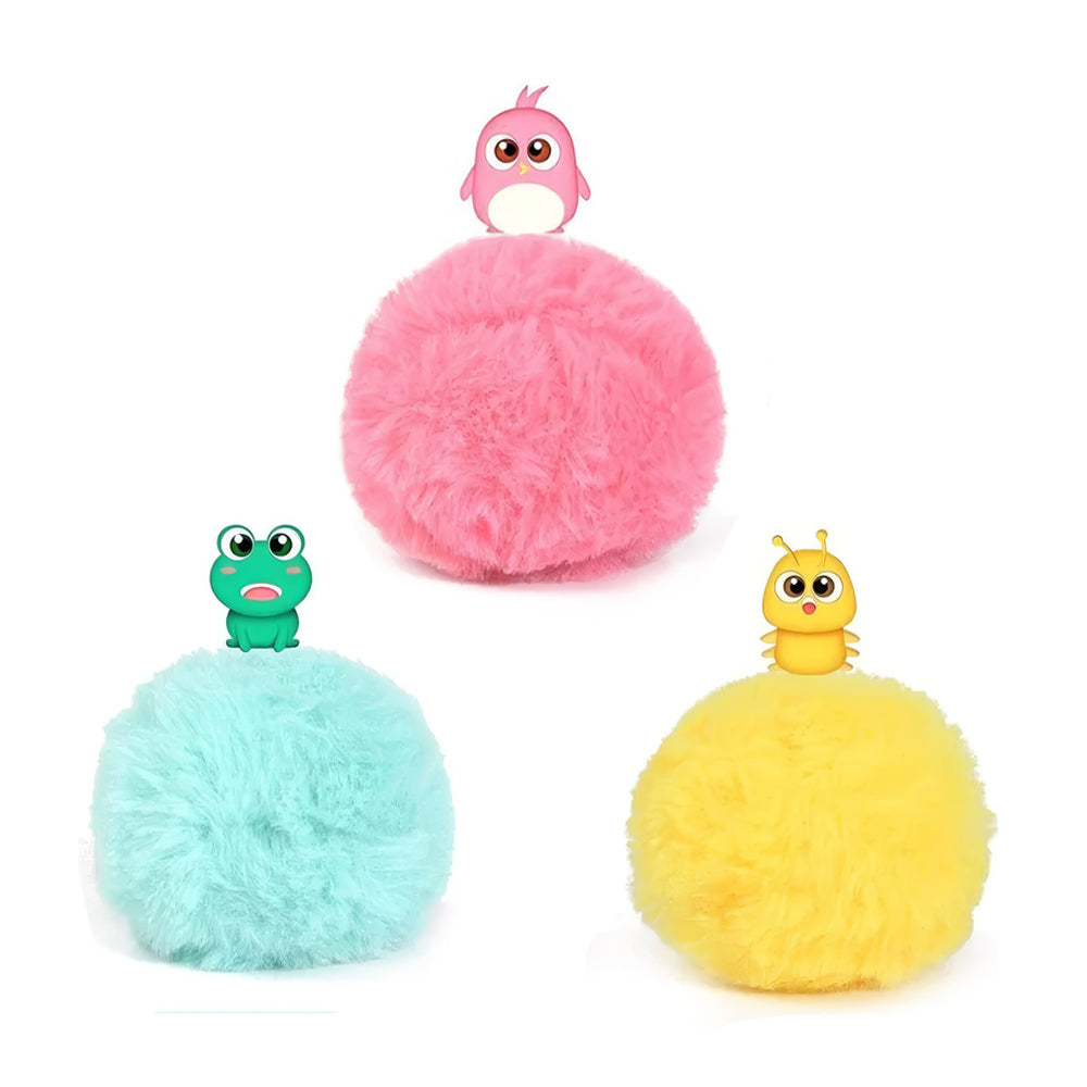 Bolinha Com Som de Bichos para Gatos - Azul (Sapo)