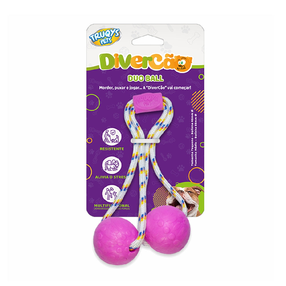 Brinquedo Duo Ball Divercão Pequeno - Rosa