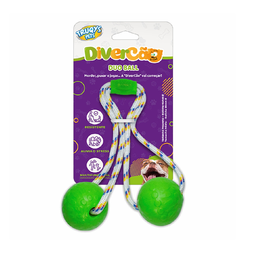 Brinquedo Duo Ball Divercão Pequeno - Verde