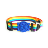 Coleira Premium Ajustável - Arco-Íris