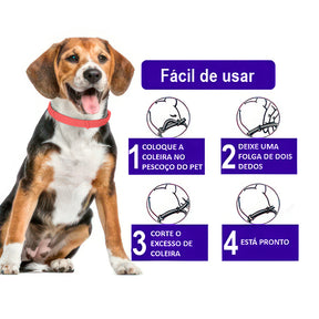 Coleira Antipulgas e Carrapatos Safe Pet para Cachorros