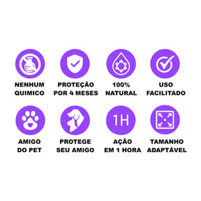 Coleira Antipulgas e Carrapatos Safe Pet para Gatos