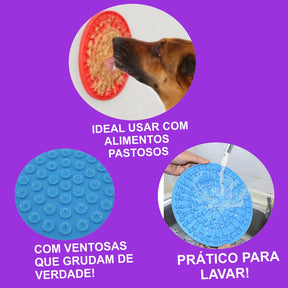 Comedouro Interativo de Silicone - Azul