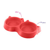 Comedouro Bebedouro Luxo para Gatos - Vermelho