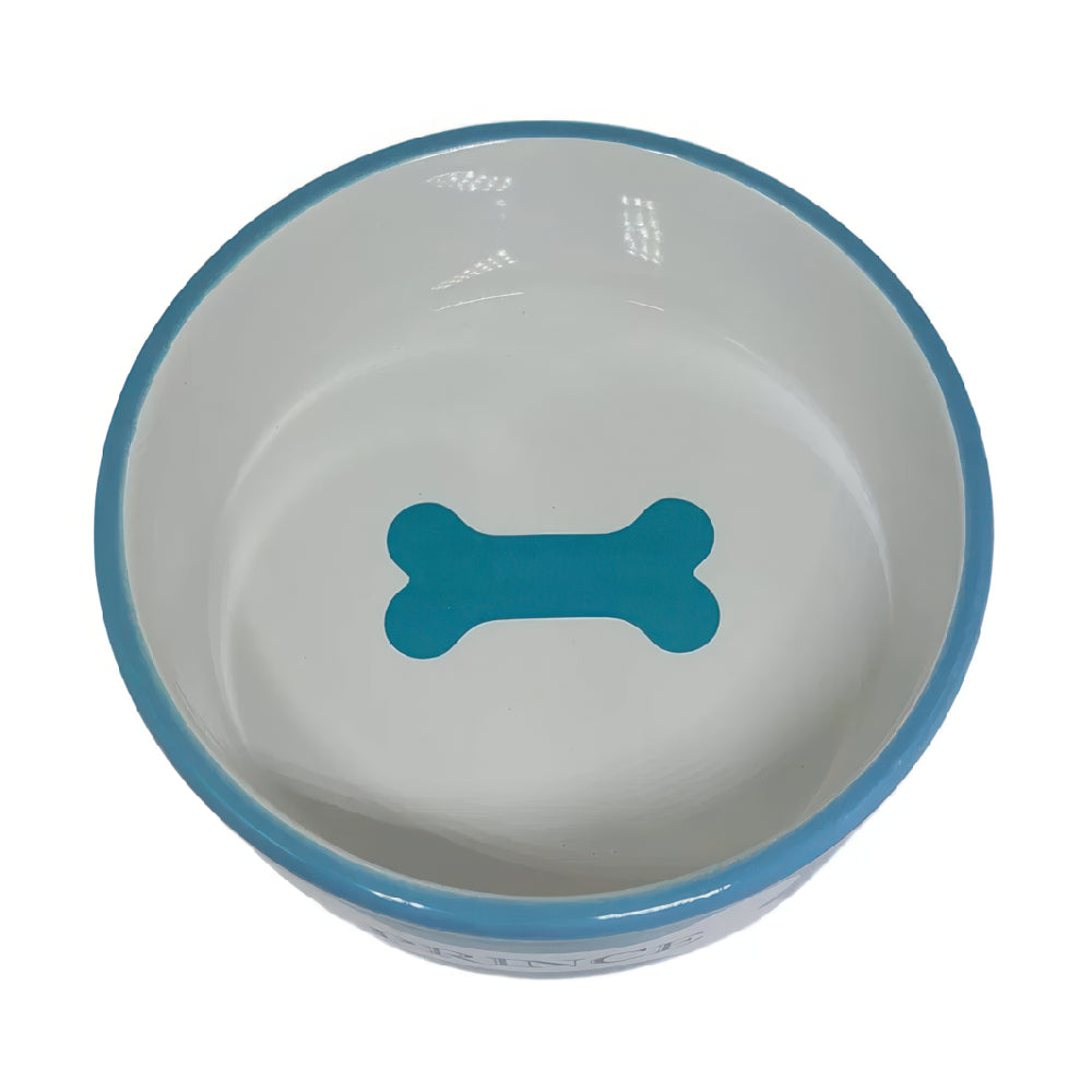 Comedouro Porcelana Principe para Cães - Azul - 750ml