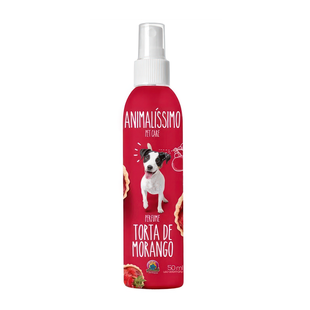 Colônia Torta de Morango para Cachorro - 50ml