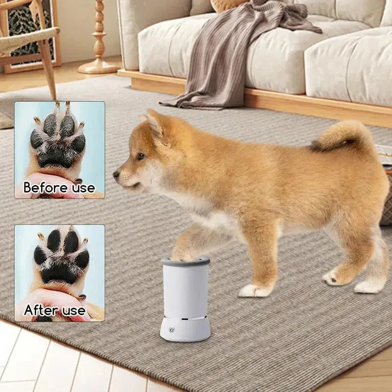 Lava-Patas Elétrico USB Recarregável para Pets